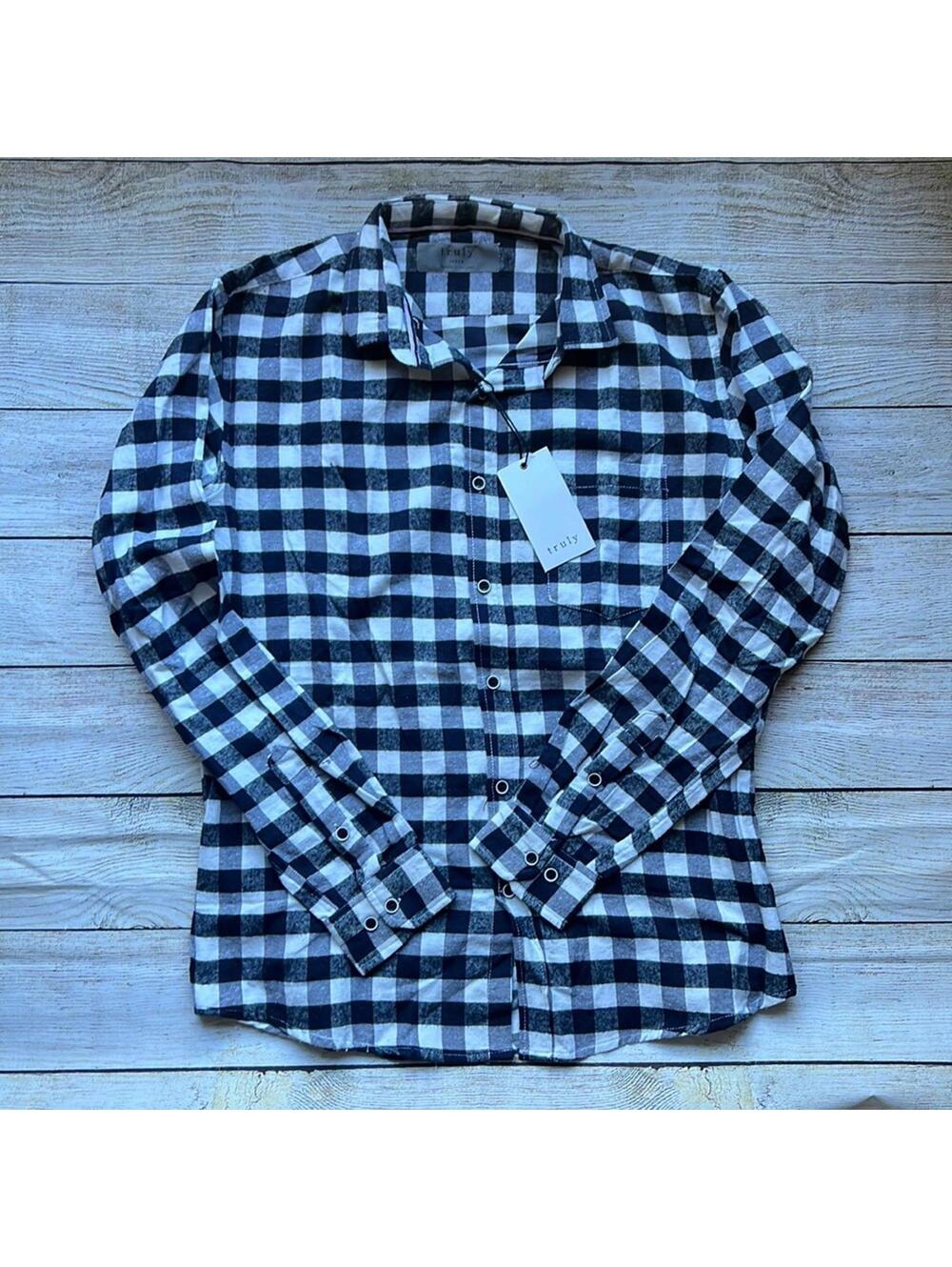 🖤 Truly Men’s Button Up Flannel